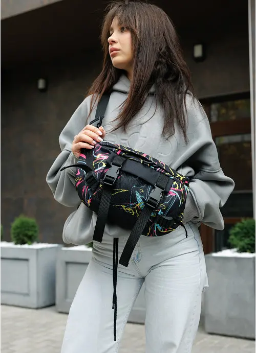 Сумка бананка велика поясна Sambag 38х21 см sum0023767 - фото 10
