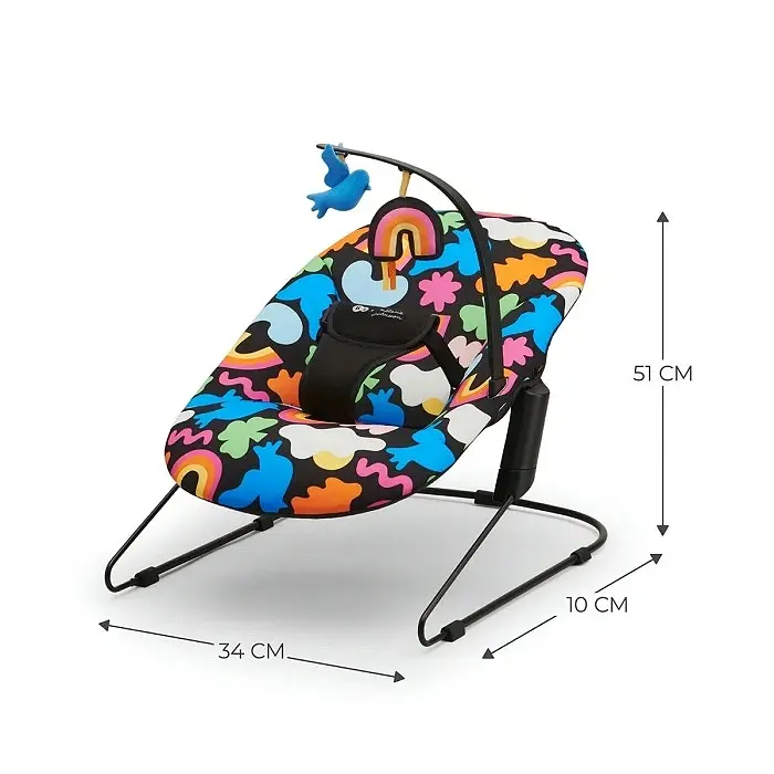 Дитячий шезлонг Kinderkraft Calmee Happy Shapes (5902533925506) - фото 4