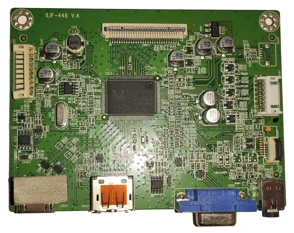 Материнская плата монитора Lenovo T2224P (ILIF-448 V.A) "Б/У" - фото 3