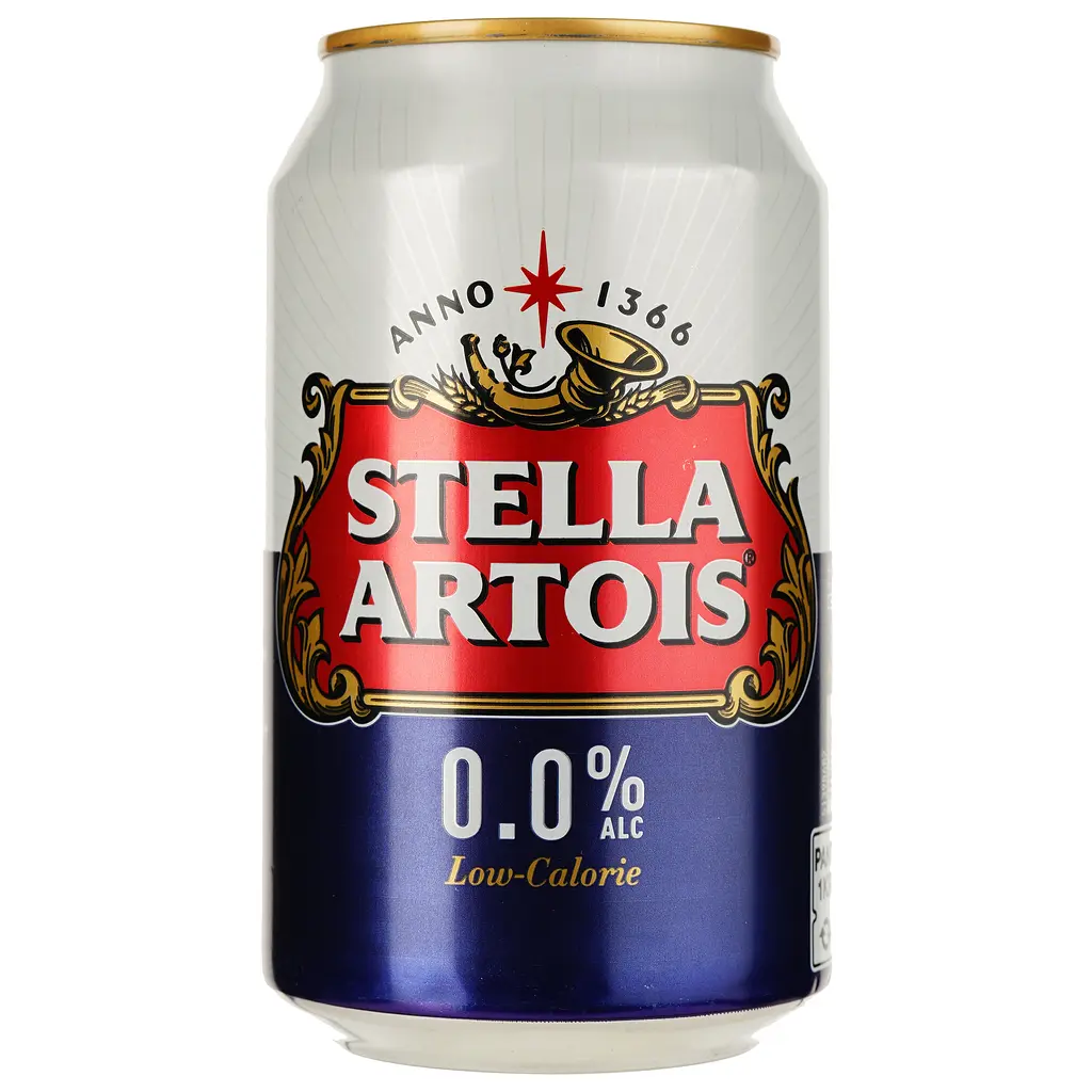 Пиво безалкогольное Stella Artois светлое 0% ж/б 0.33 л (911491) - фото 1