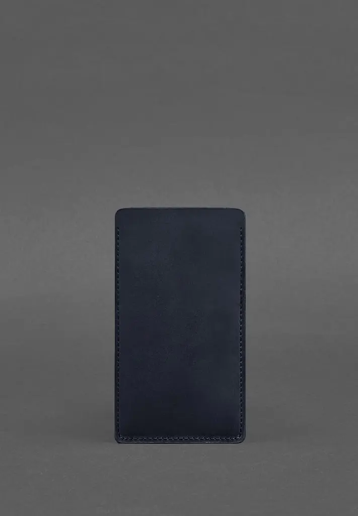 Кожаный чехол для iPhone 11 Синий Crazy Horse - фото 3