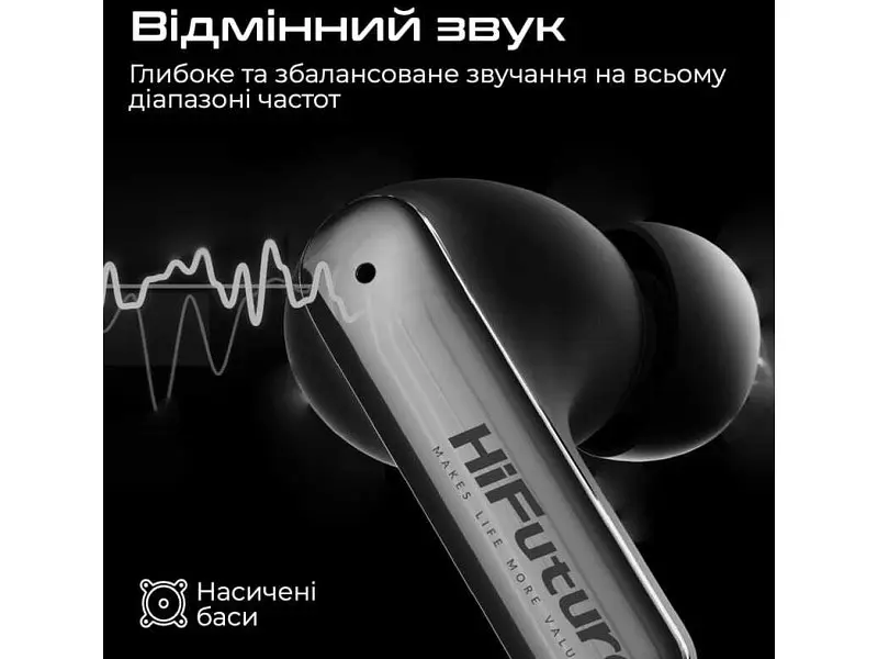 Навушники TWS HiFuture SonicAir Champagne (sonicair.champagne) - фото 4