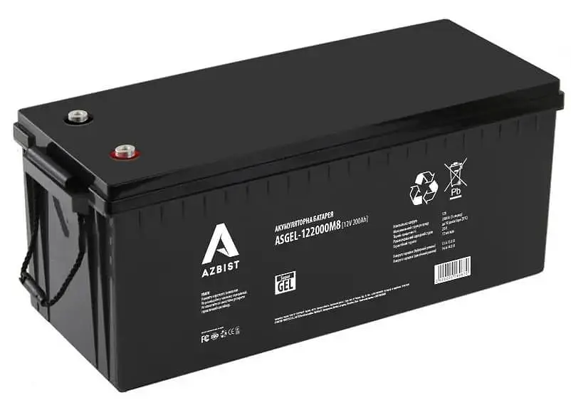 Аккумуляторная батарея для ИБП Azbist GEL 12 V / 200 А*ч (ASGEL-122000M8) - фото 1