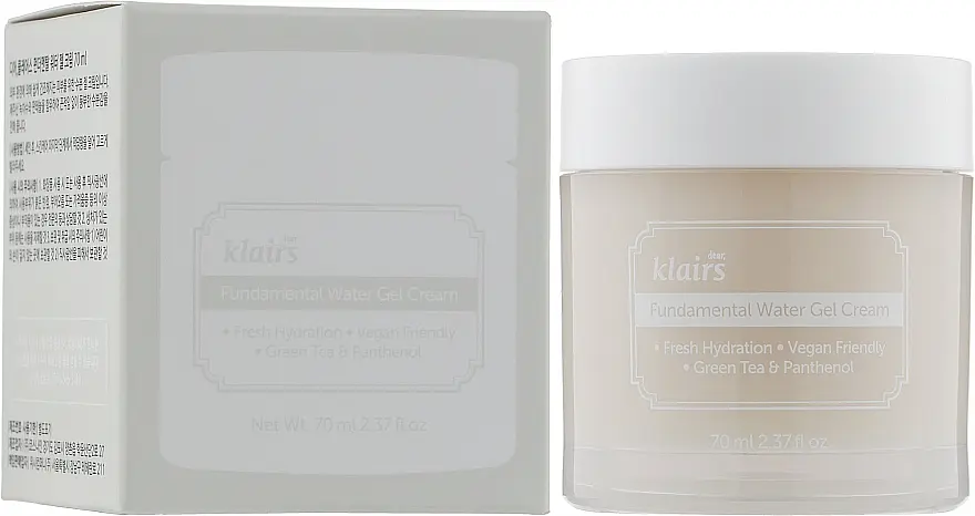 Антиоксидантний гель для обличчя Klairs Fundamental Watery Gel Cream 70 мл - фото 2
