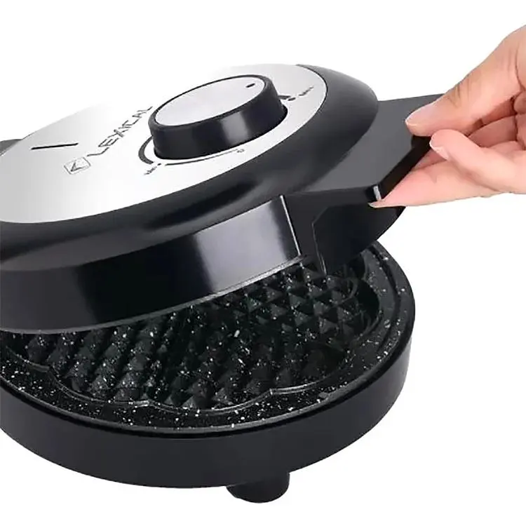 Вафельниця кругла для тонких та товстих вафель Lexical 2404 з антипригарним покриттям 1000 Вт - фото 5