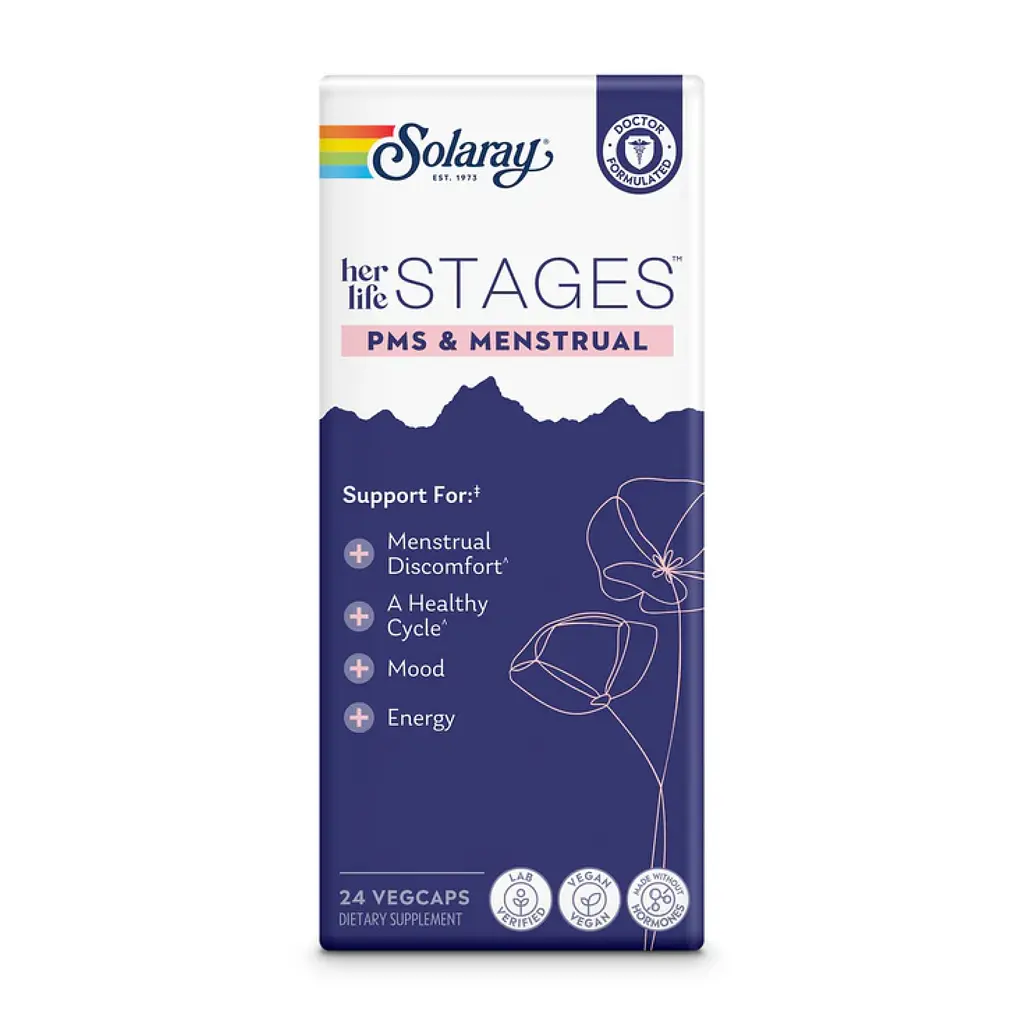 Жіночі вітаміни для підтримки при менструації Womens Health Menstruation 24 вегетаріанських капсул