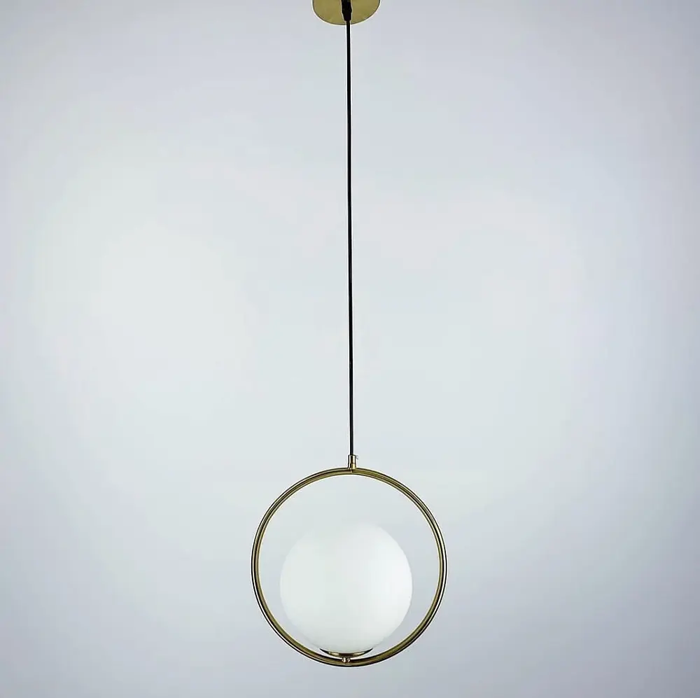 Подвесной светильник в корпусе латунь в форме круга Line F | Ст. AA356-200 M - фото 4