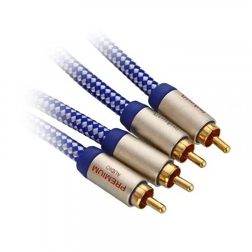Межблочный аудиокабель 2xRCA-2xRCA Inakustik Premium RCA Audio Stereo 1.5m - фото 2