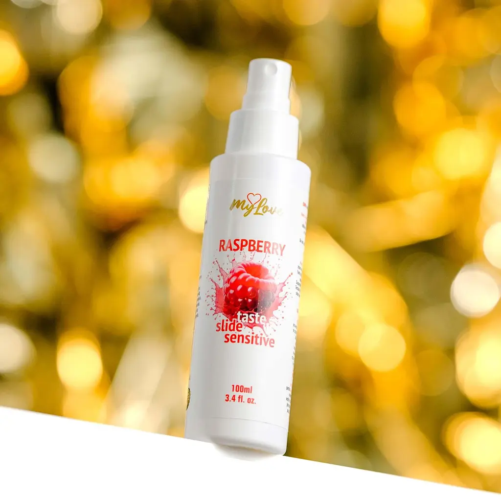 Лубрикант на водній основі MyLove Taste Slide Sensitive Raspberry, 100 мл - фото 5