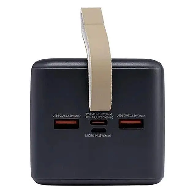 Павербанк Remax RPP-117 / 50000 мАг / PD 27W+QC 22.5W / USB-C + USB-A + Micro-USB / Чорний - фото 3