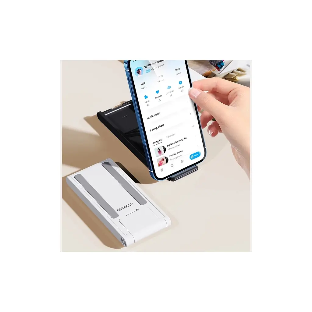 Підставка до планшета та телефона Moonlight Box Desk Stand White Essager (EZJZM-YGBH02-Z) - фото 2