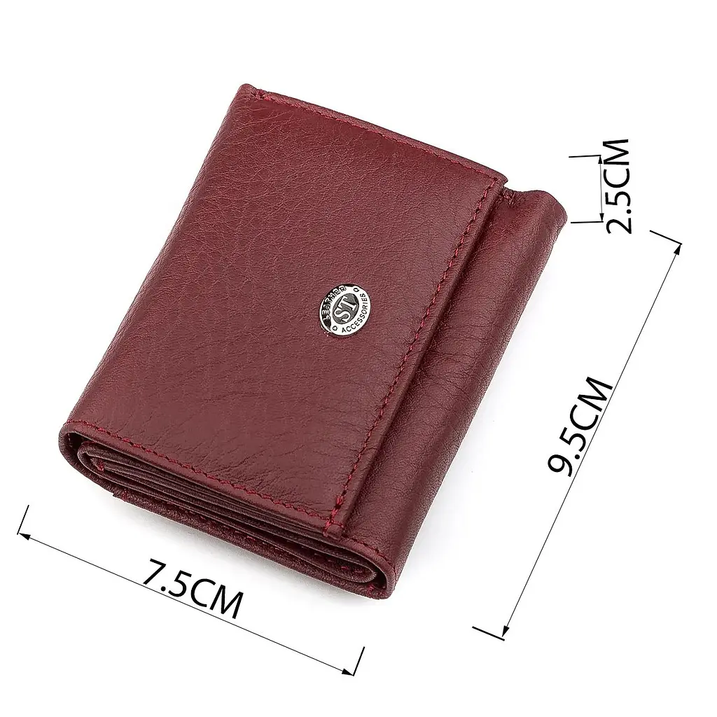 Гаманець ST Leather 18324 (ST440) натуральна бордова шкіра - фото 3