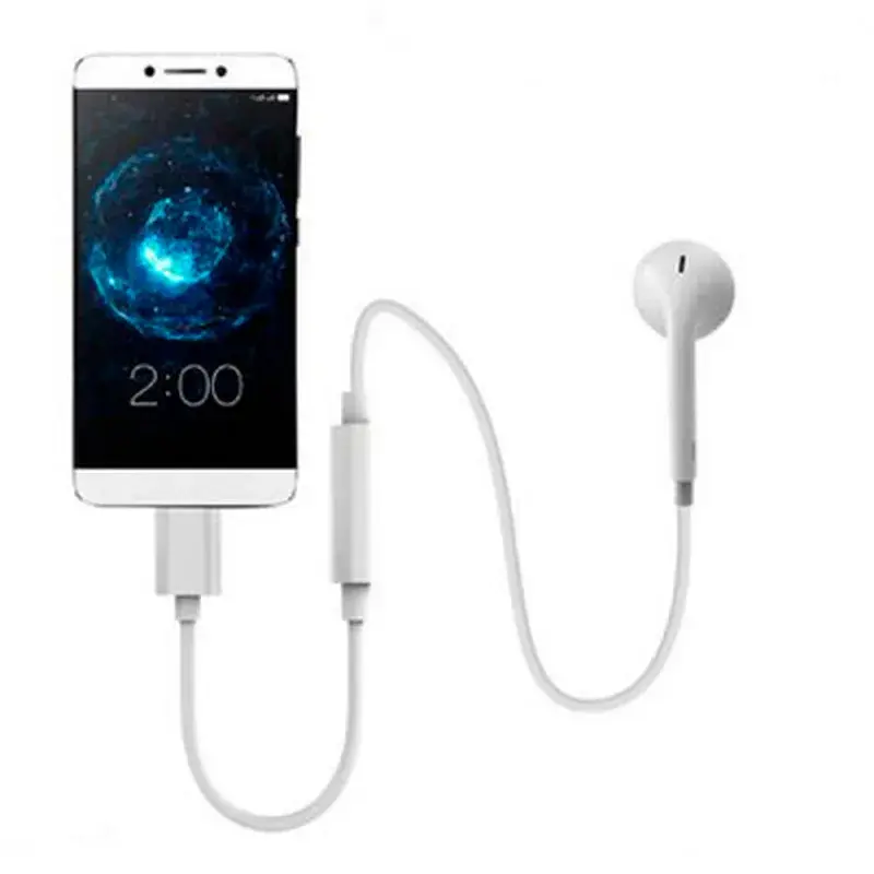 Перехідник Lapara USB Type-C Male - Audio AUX mini jack 3,5 mm Female (LA-Type-C-Audio-3.5mm white) - фото 4