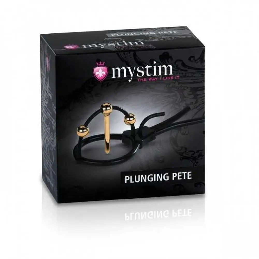 Mystim Plunging Pete - Утяжка для пеніса, позолочена - фото 3