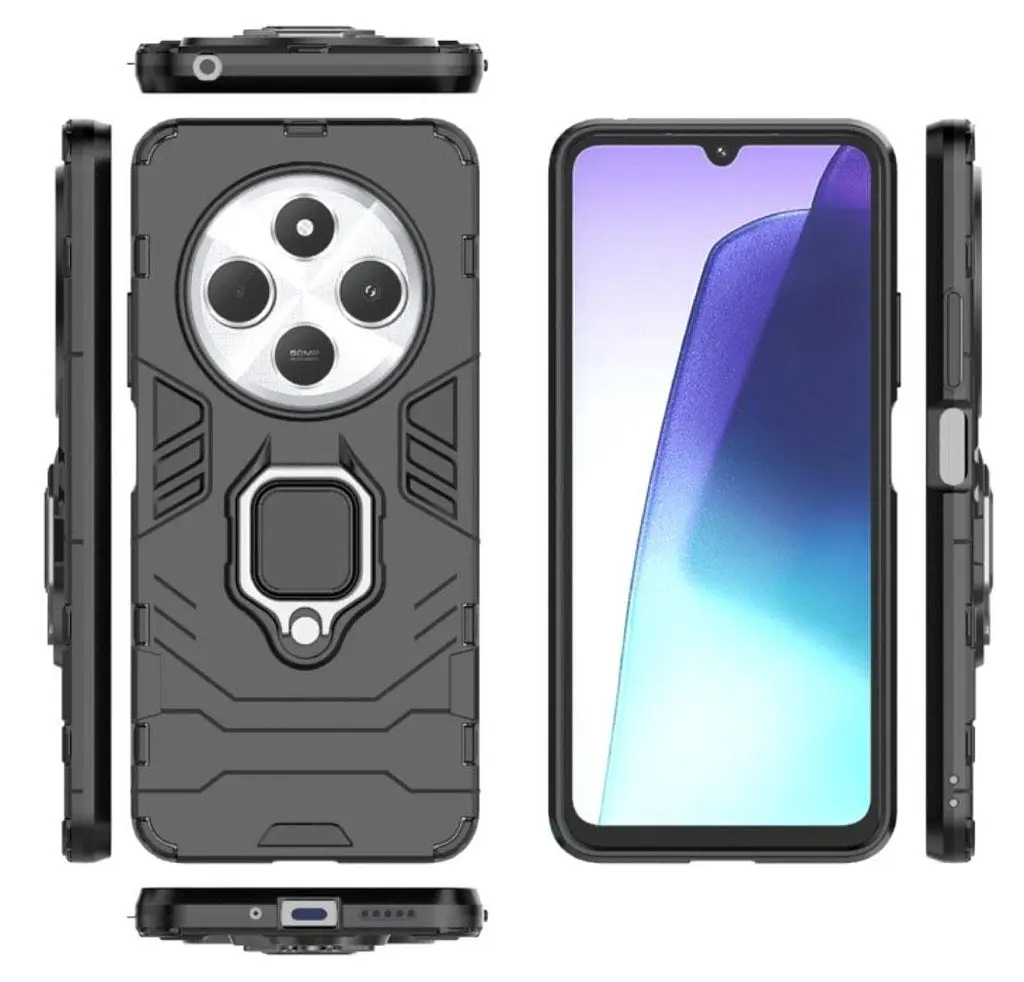 Чохол бампер Primolux Ring Armor для Xiaomi Redmi 14C 4G Black - фото 5