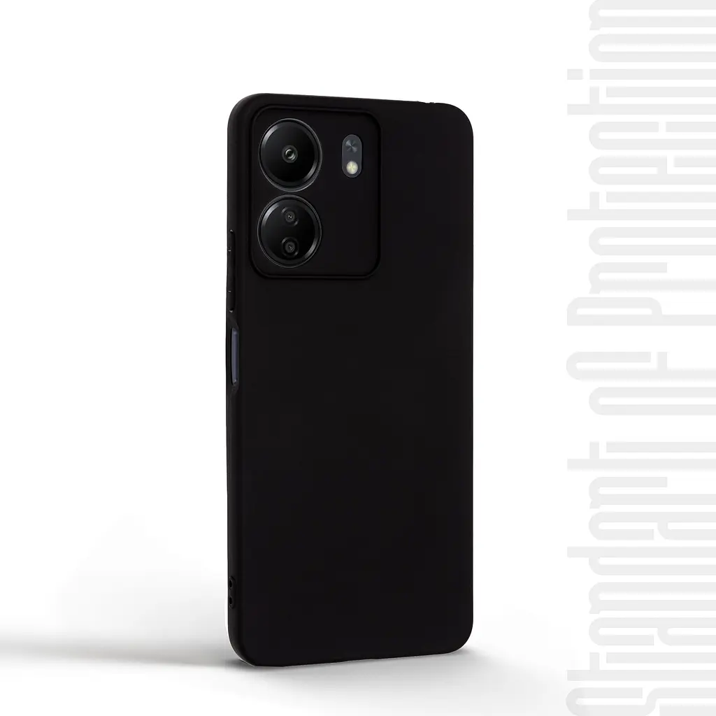 Чехол-накладка для смартфона Xiaomi Redmi 13C 4G Poco C65 противоударный, силиконовый, термополиуретановый (ТПУ), с защитой камеры и корпуса, черный, защита всего корпуса, ArmorStandart (ARM72470) - фото 2