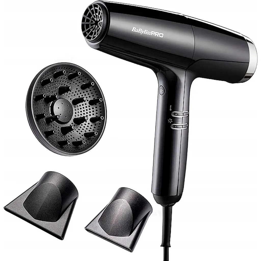 Фен BaByliss PRO BAB8550BE Falco Black/Silver [130175] - фото 2