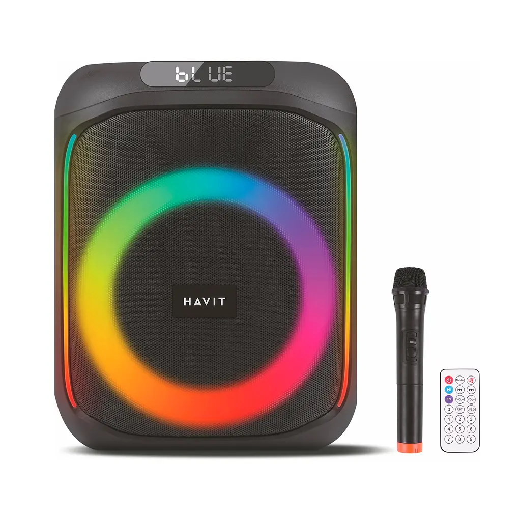 Портативна колонка HAVIT SQ146BT 60W RGB Black HAVIT (28943-000)