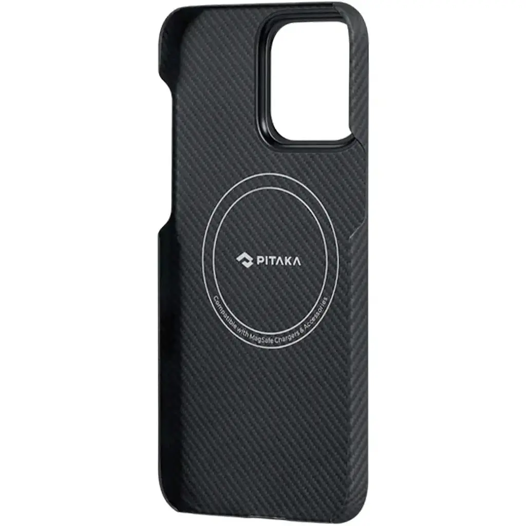Чехол Pitaka MagEZ Case 4 600D Twill для Apple iPhone 15 Pro Max Black/Grey [KI1501PMA] [95016] - фото 5