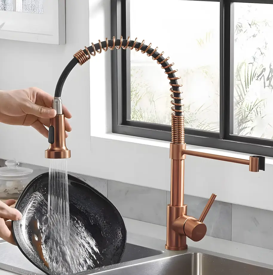Змішувач для кухні Rea Colin із гнучким виливом brushed copper REA-B5459 - фото 2