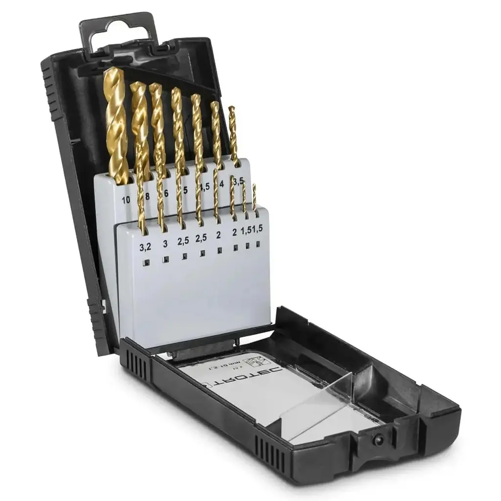 Набор сверл по металлу Trotec 15 pieces HSS Metal Drill Set (6200001131) - фото 2