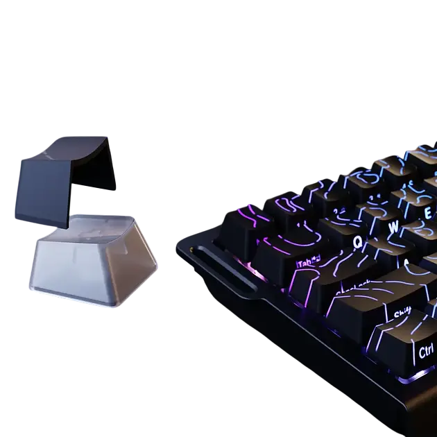 Клавіатура Attack Shark X68 HE Contours Side Printed RGB Black (AS-X68-HEMS-CSP-BK) - фото 4