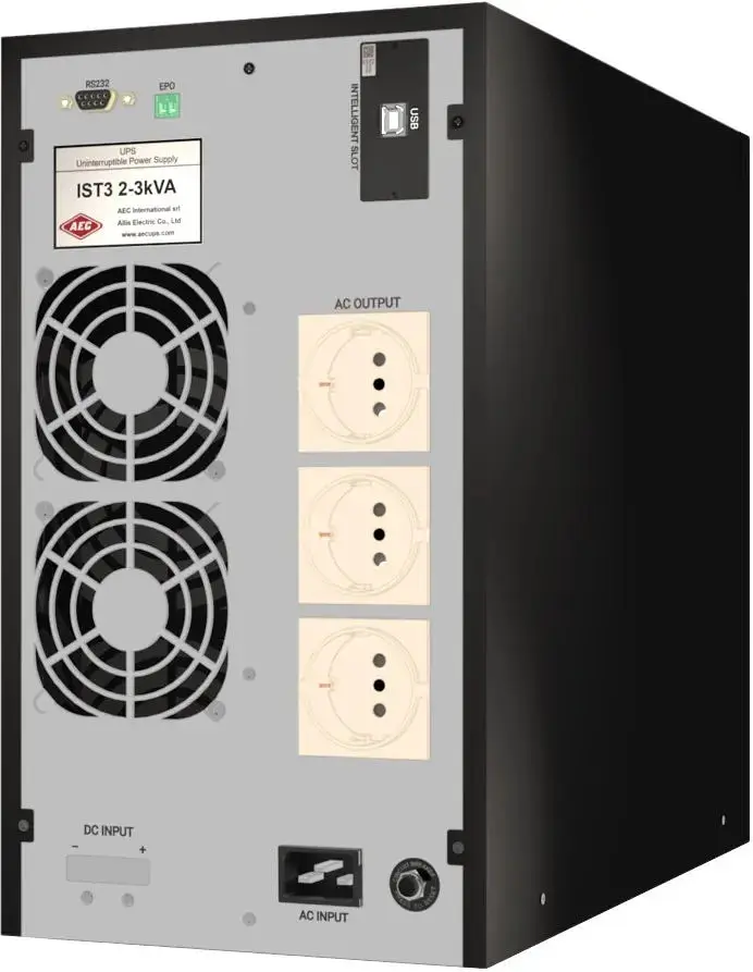 Джерело безперебійного живлення AEC IST3020010 з дисплеєм 3 розетки + 4 акумулятори 12 V 9ah - фото 2