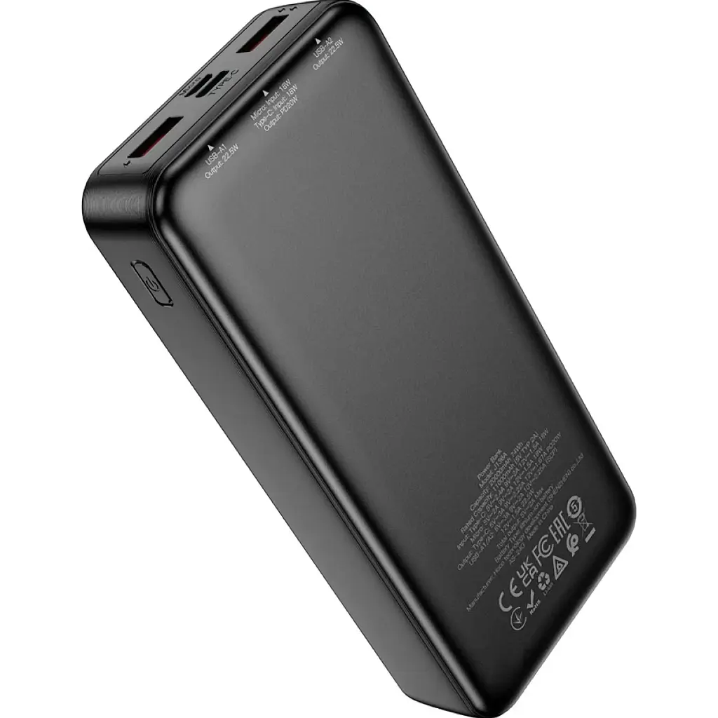 Зовнішній акумулятор Hoco J136A Sirui 20000mAh 22.5W Black (634830) [125898] - фото 4