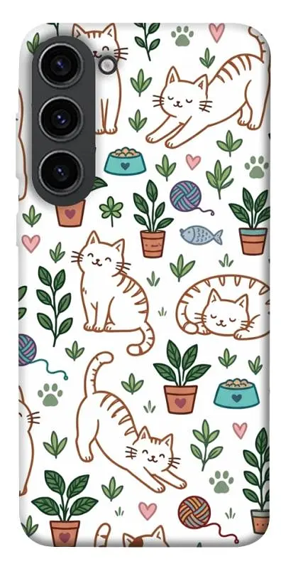 TPU чохол Demsky Cats pattern для Samsung Galaxy S23