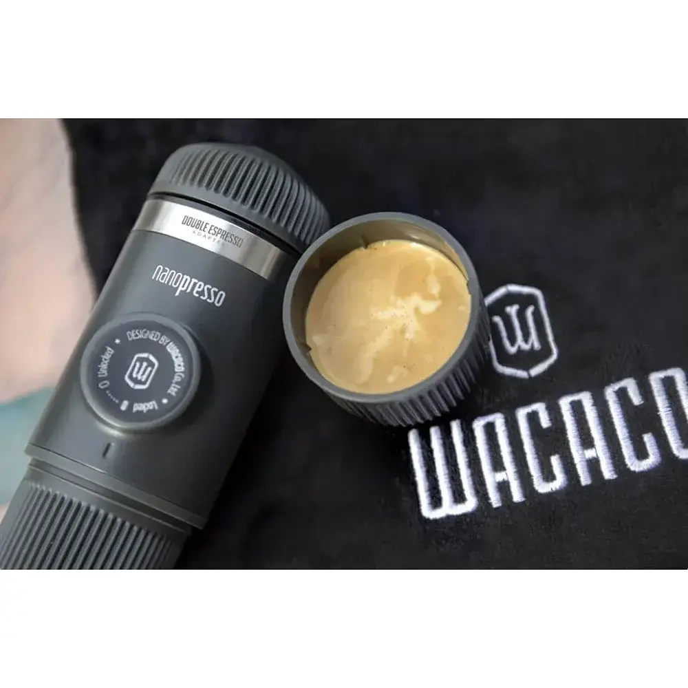 Портативна еспресо-кавоварка Wacaco Nanopresso Grey - фото 6