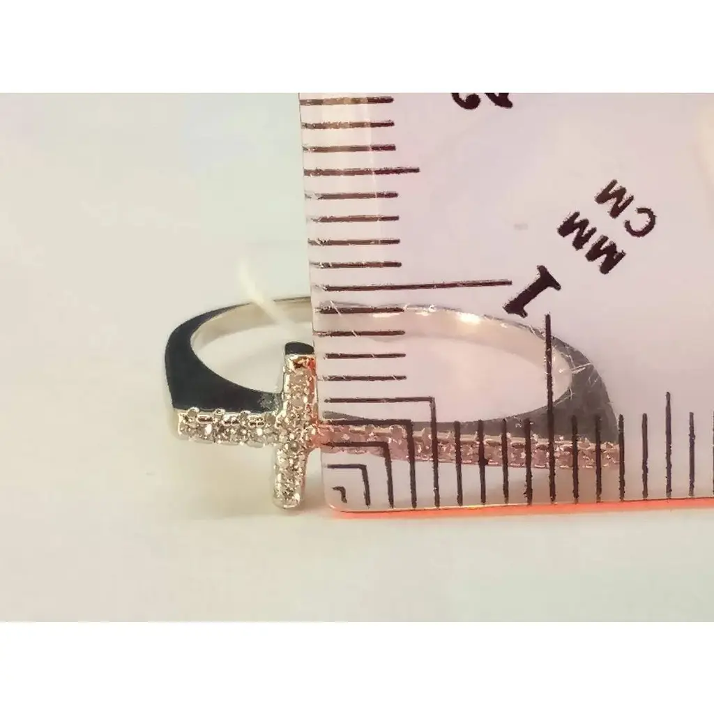 Срібне кільце Silvex 925 з фіанітами. Артикул К2Ф/1017 19 - фото 4