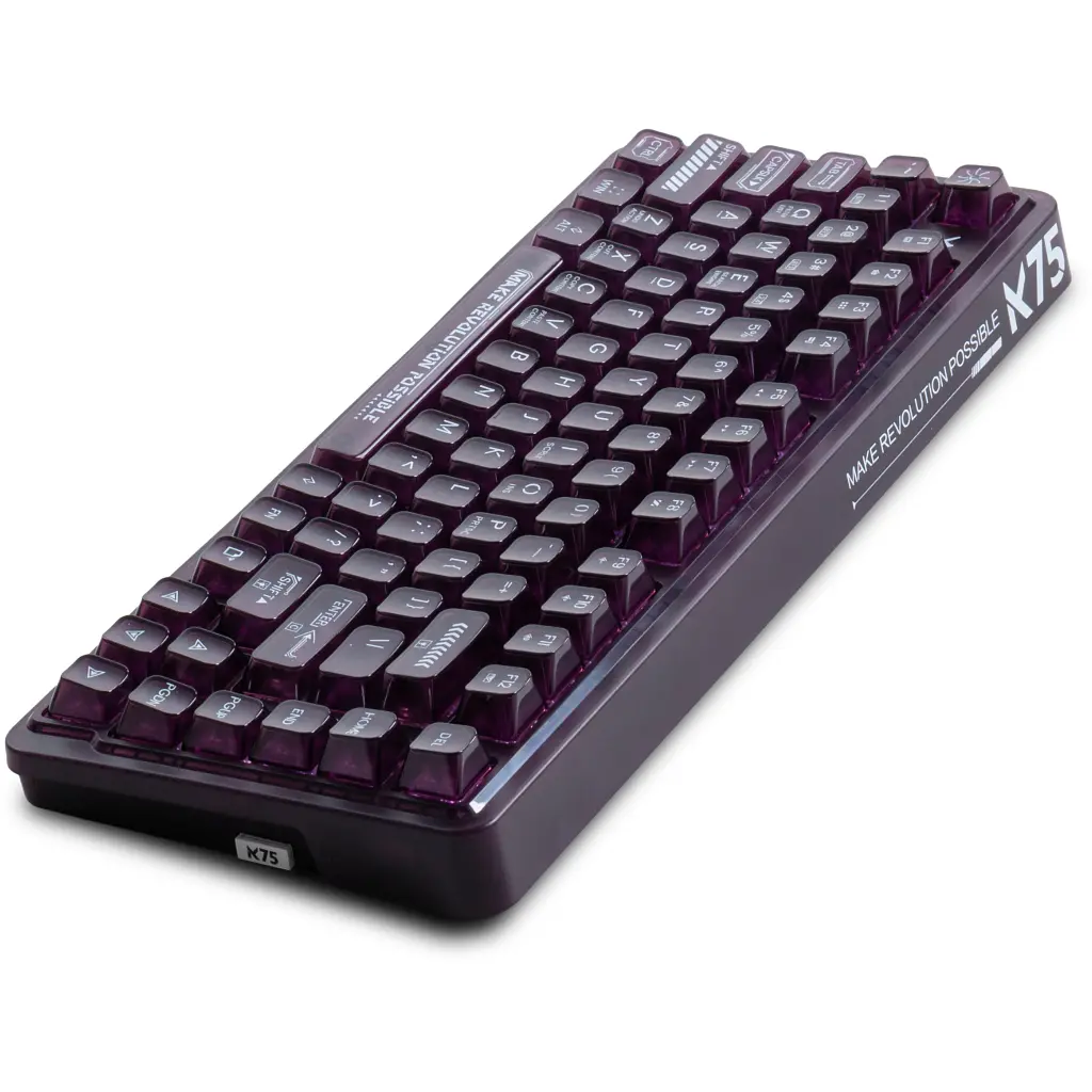 Клавіатура Thunderobot K75 TKL RGB Tri-mode Violet Mist Moon Switch Purple (6932066305550) - фото 5