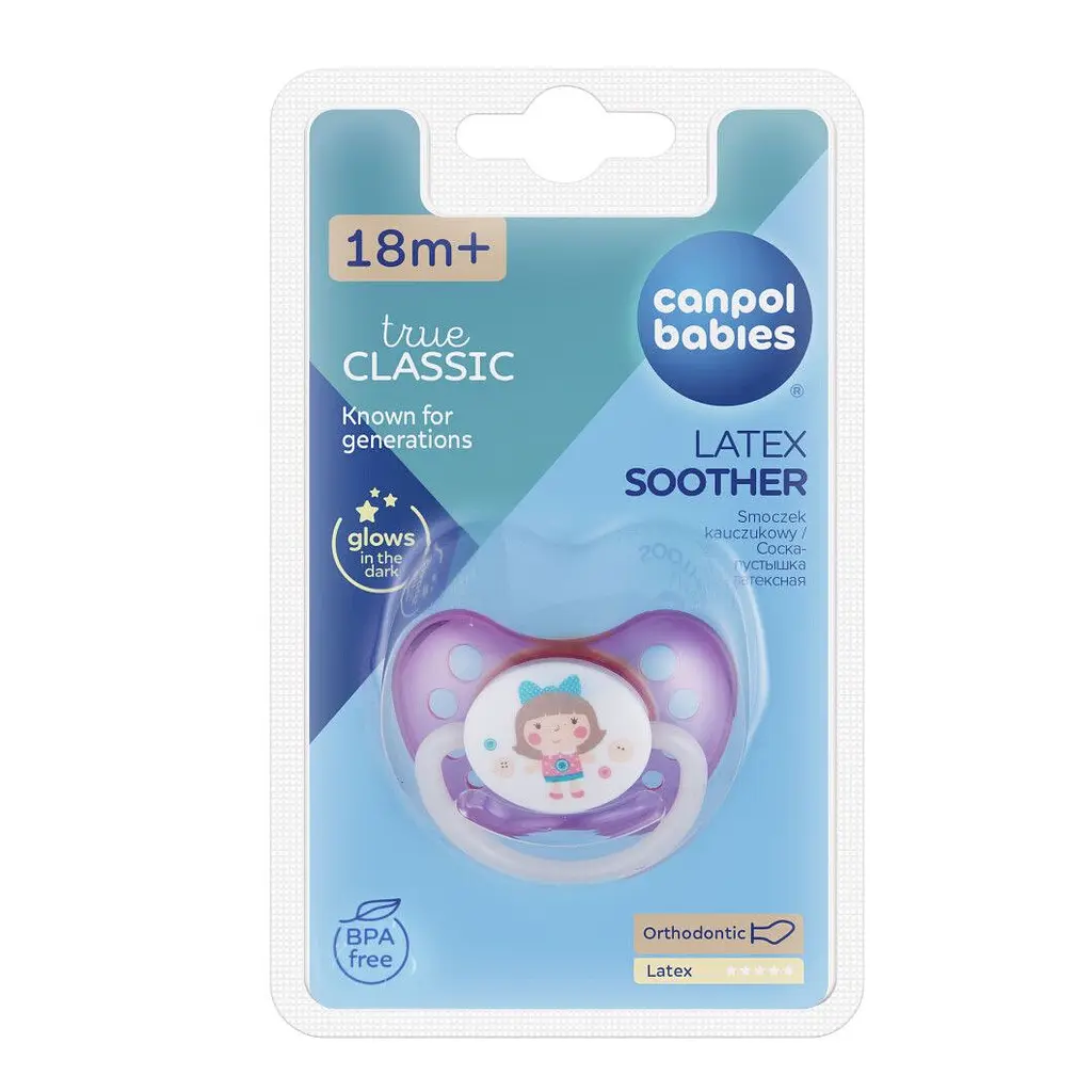 Латексна анатомічна пустушка Canpol babies Toys 18+ рожева (23/261 Рожева) - фото 3