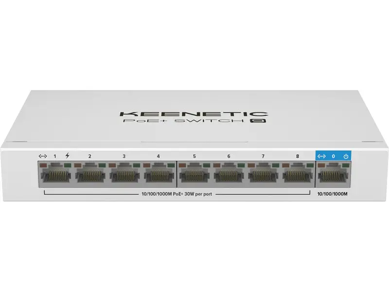 Коммутатор Keenetic PoE+ Switch 9, неуправляемый (KN-4710)
