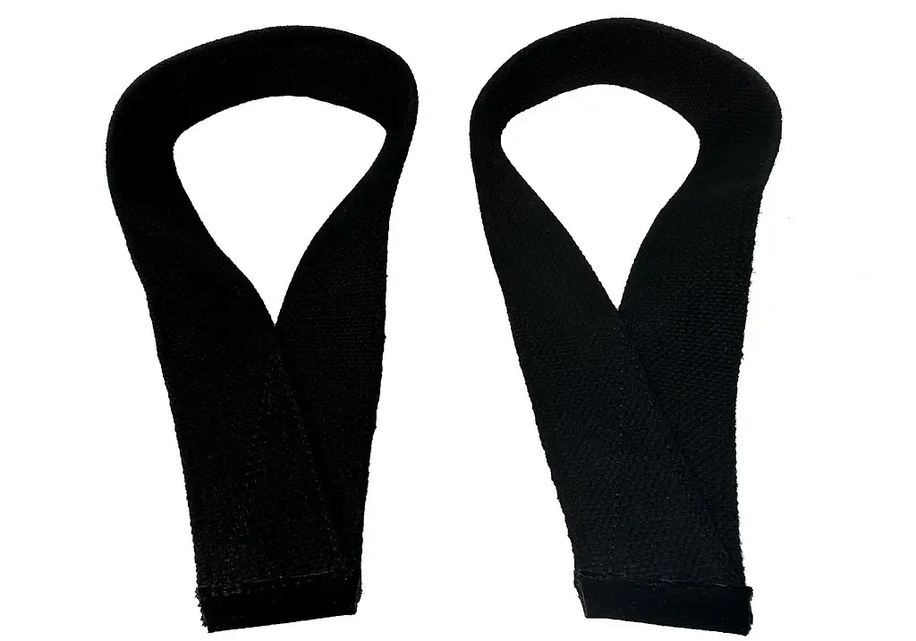 Лямки атлетичні EasyFit Delta для станової тяги чорні (EF-0040) - фото 4