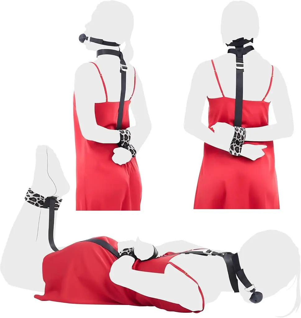 БДСМ-набір LOCKINK YEAHWOW Armbinder Restraint Set Black SX2843 104346 - фото 5