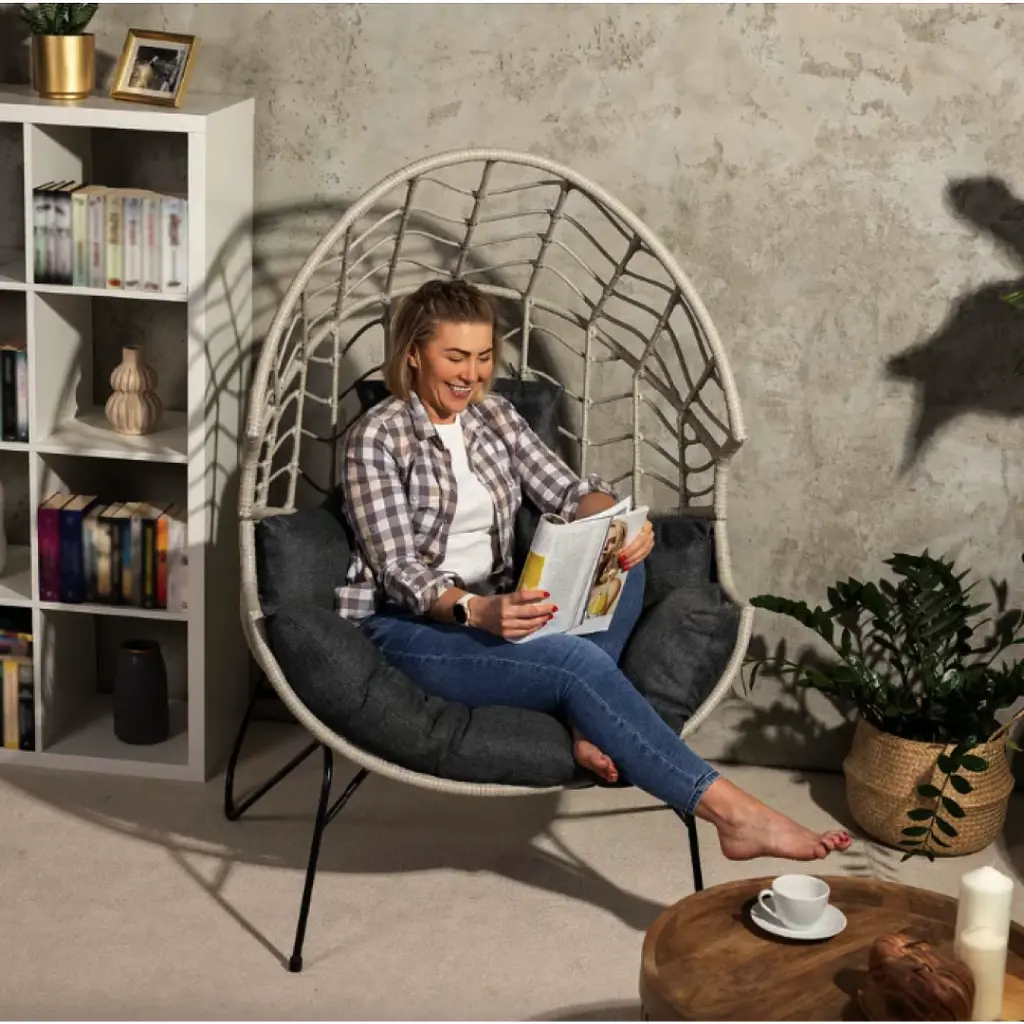 Крісло-кокон Di Volio Alcamo ротангове для відпочинку - фото 6