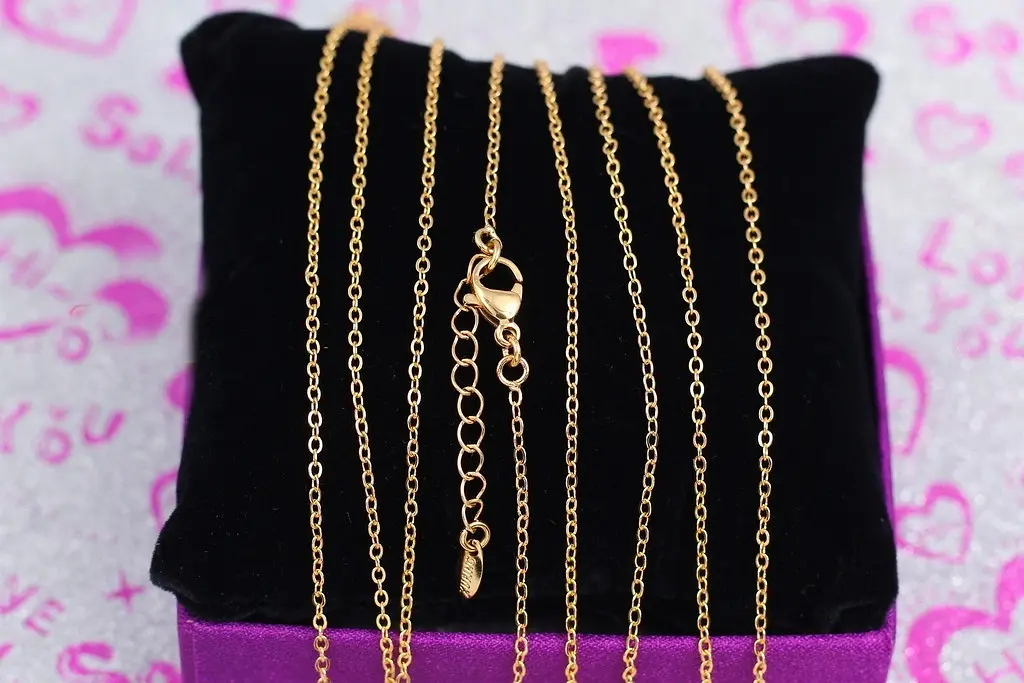 Ланцюг Xuping Jewelry якірний 45 см 1,5 мм з добіром золототистий