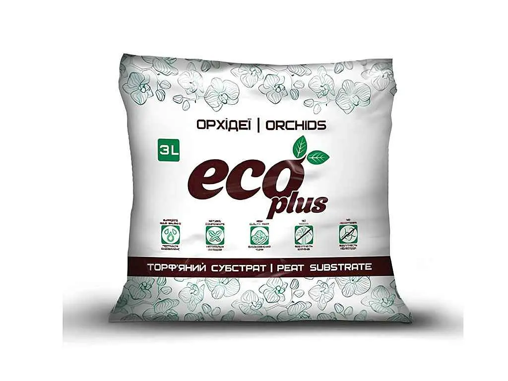 Субстрат ECO PLUS для фіалок 3л торф'яний