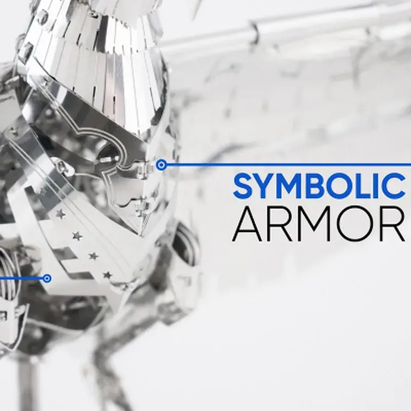 Конструктор Metal Time Колекційна модель Unity Wings Eagle Silver Armor (MT101/READY) - фото 7