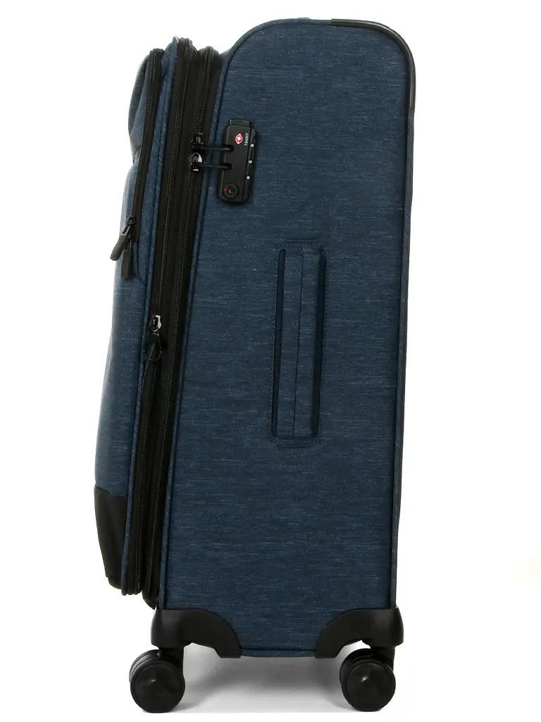 Валіза середня М тканинна Airtex 6659 66x44x59см 85л Синій - фото 6