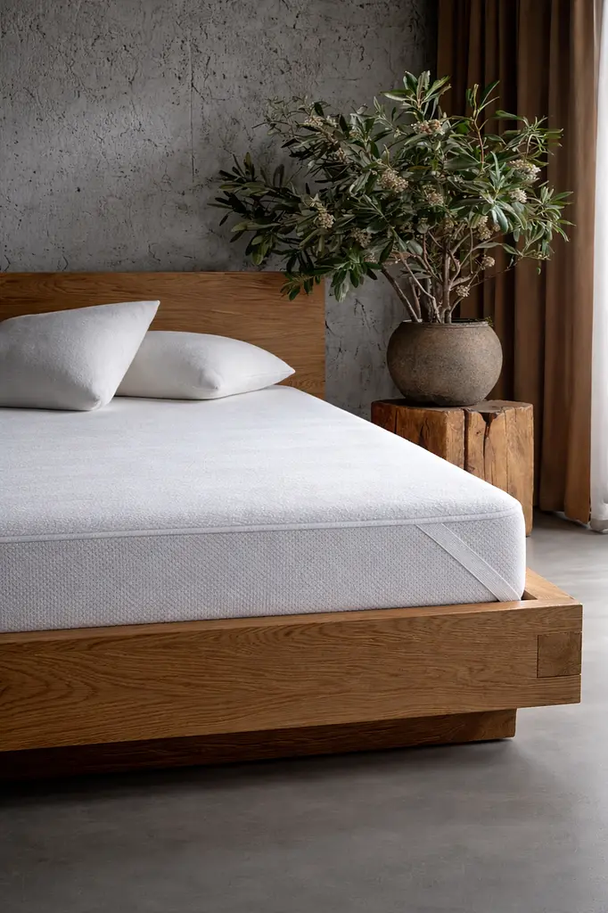Наматрацник Aqua stop Ecotton Premium Comfort 180х200 см махровий водонепроникний на резинці по кутам білий (19339) - фото 6