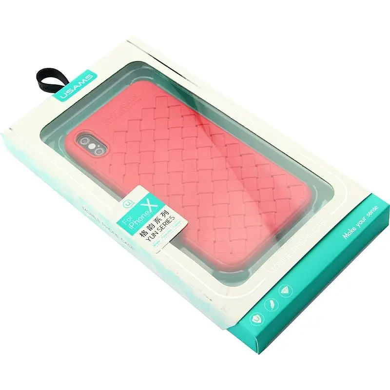 Чохол-накладка Usams Yun Series Apple iPhone X Red - фото 2