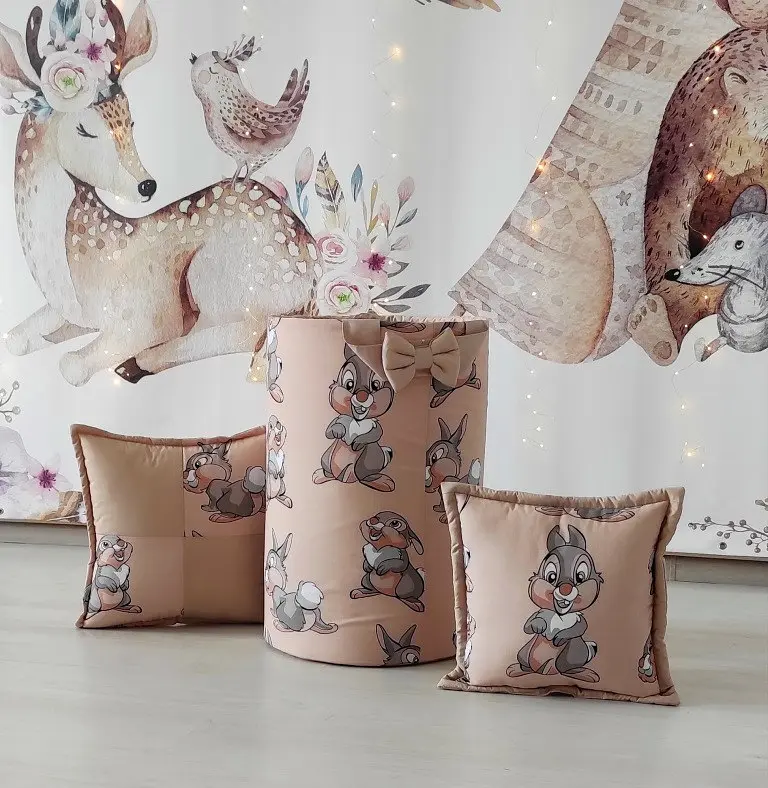 Вігвам бежевий Зайки БОН БОН + кошик для іграшок - фото 8