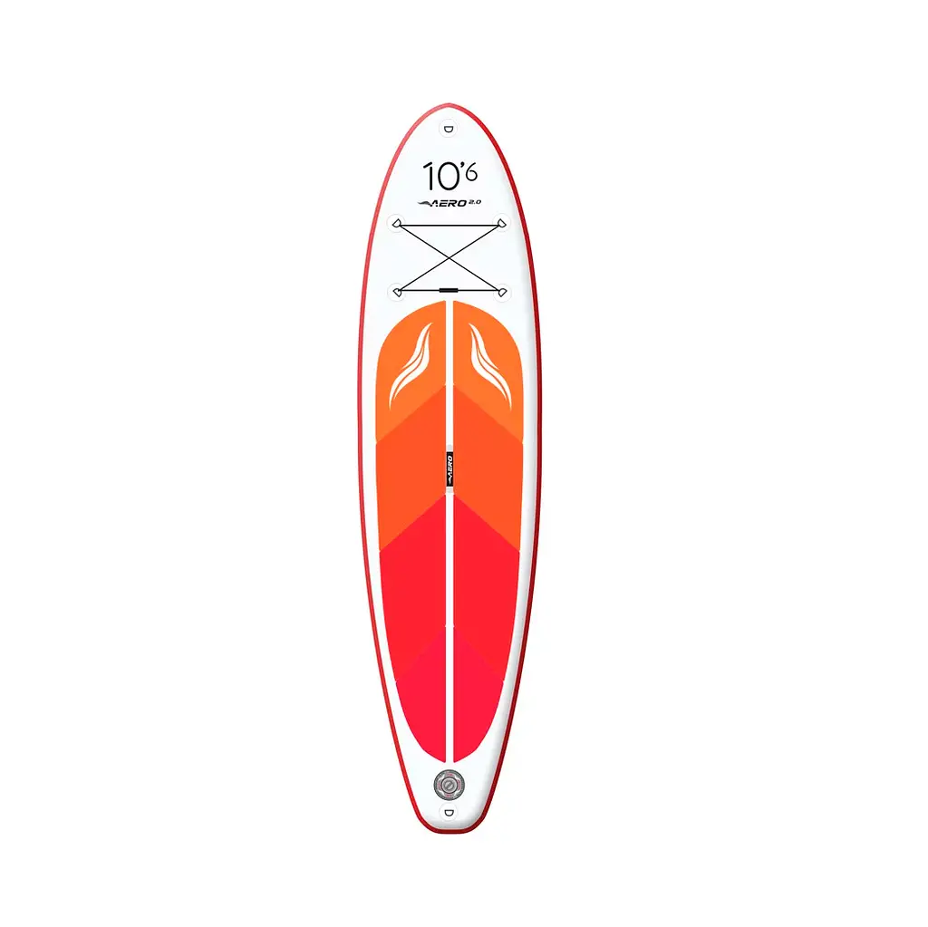 Надувна SUP дошка Aero Board 2.0 (320х15х80см)10.6' Red Orange - фото 2