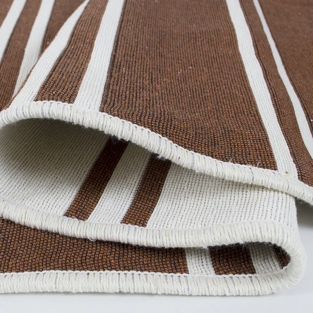 Ковер Lotus Home - Infinity Stripe кирпичный двусторонний 80x150 - фото 4