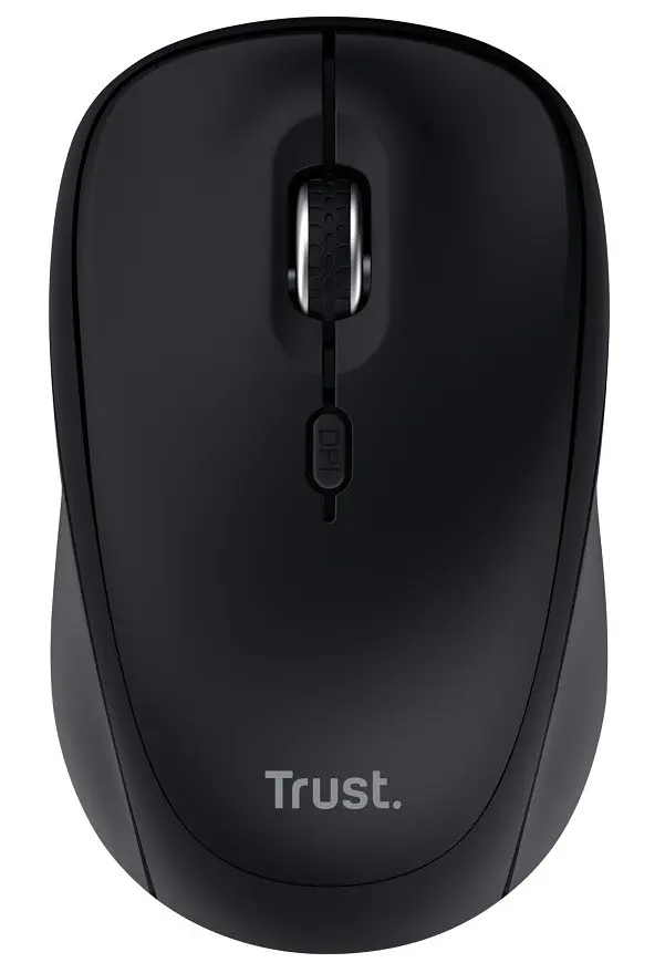 Миша бездротова Trust Yvi+, чорний, bloetooth/USB 2.4 GHz, оптична, 800 - 1600 dpi, 3 кнопки, 1xAA (25440)