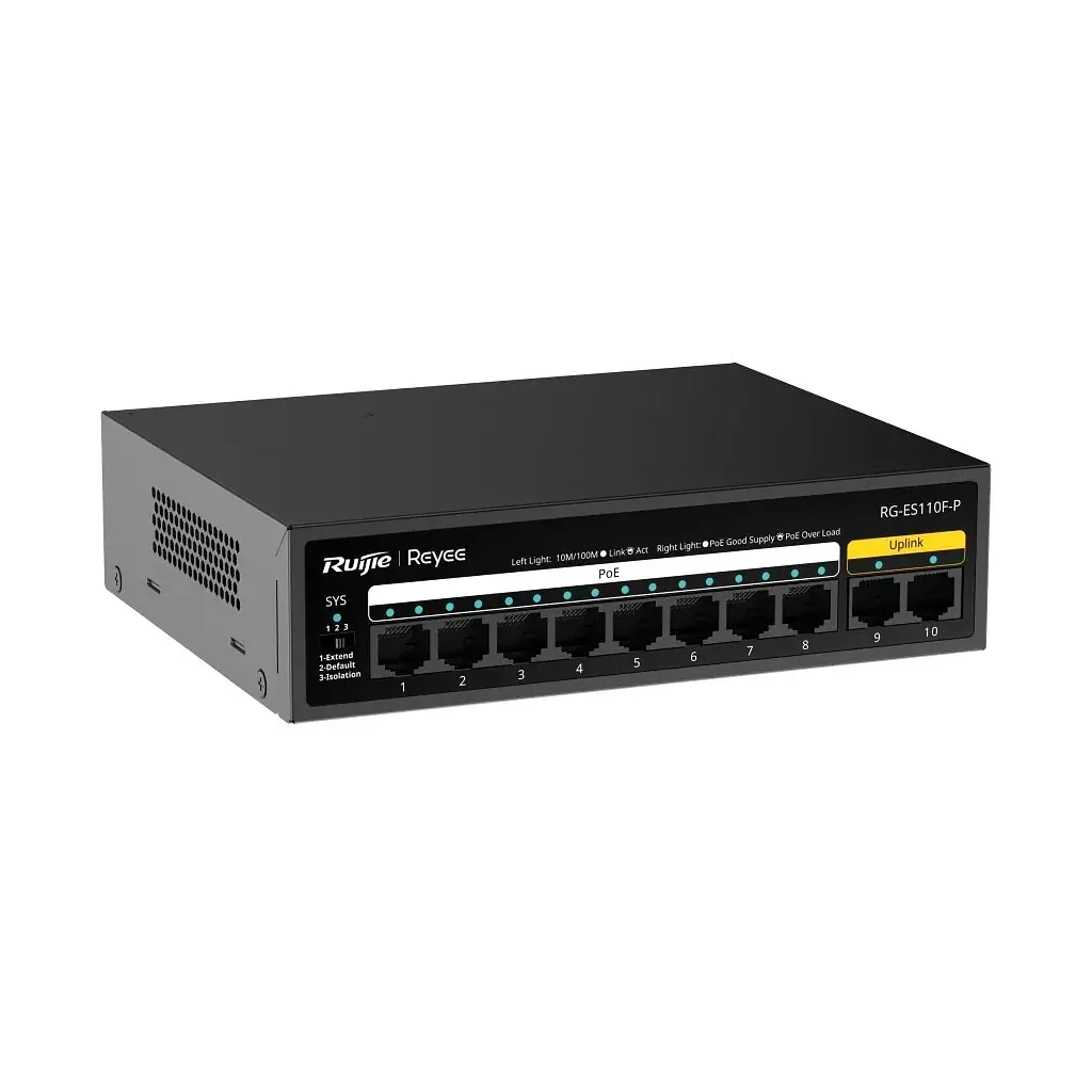 Комутатор мережевий Ruijie Networks RG-ES110F-P - фото 3