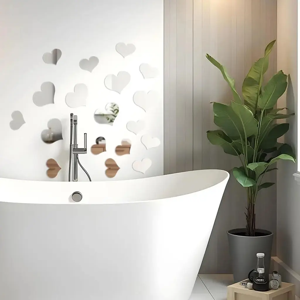 Дзеркальний декор Wall Sticker SW-00002524 акриловий самоклеючий 18 шт. срібло - фото 6