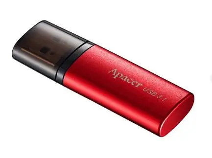 USB флеш-накопичувач Apacer AH25B 64GB USB 3.1 Red (AP64GAH25BR-1) - фото 2